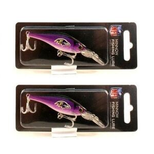 Baltimore Ravens NFL Minnow Fishing Lure 2 Pack